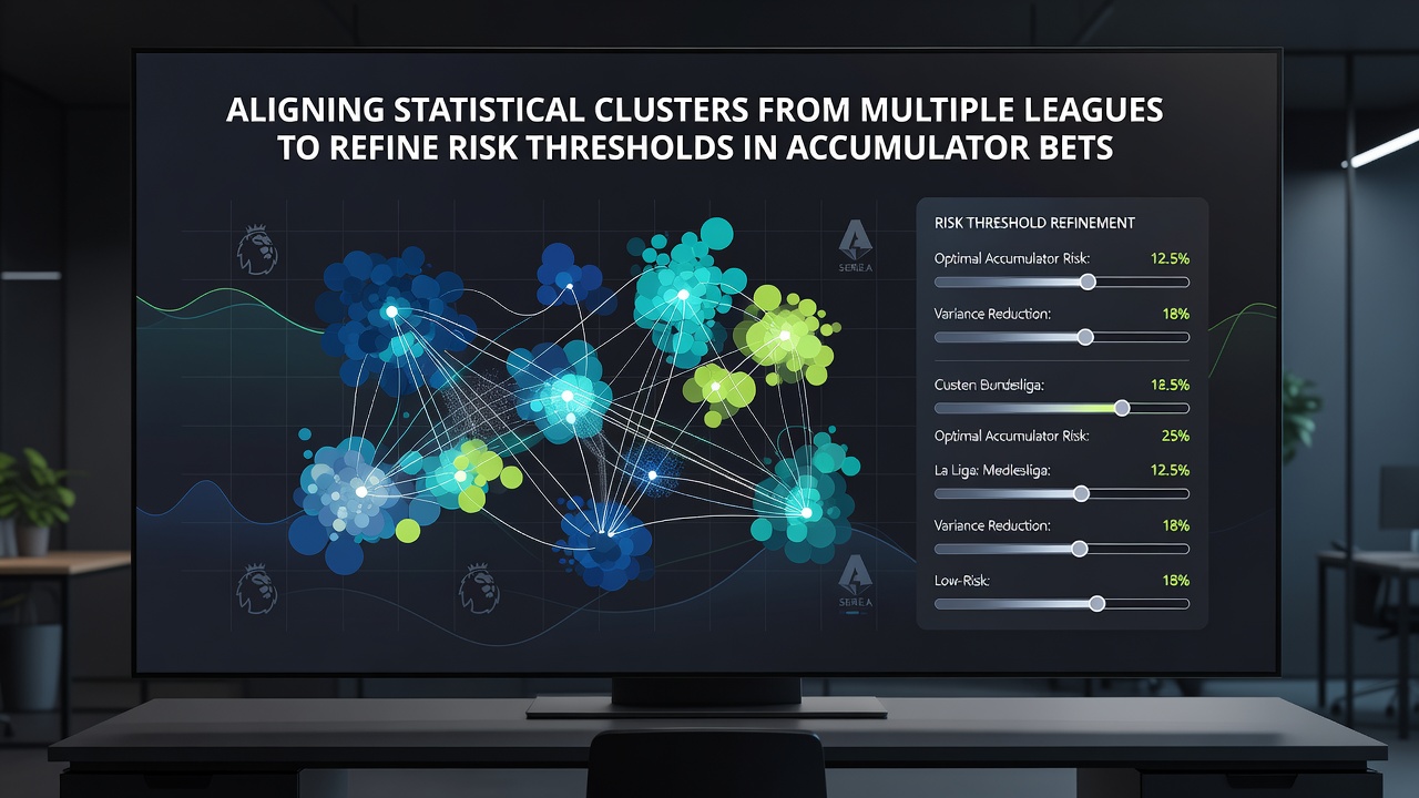 Heatmap illustrating refined risk thresholds for multi-leg accumulators after cross-league cluster alignment