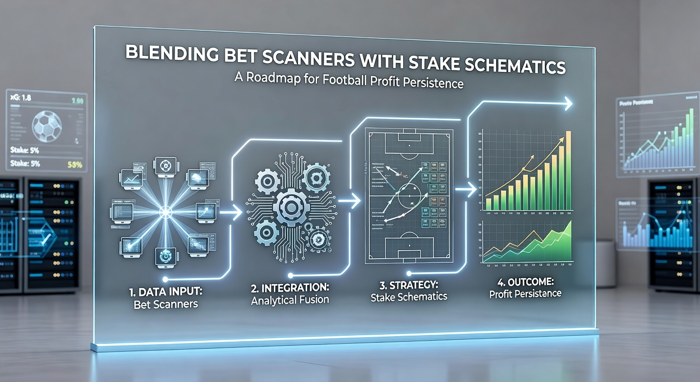 Graph illustrating bankroll growth curve from blended scanner and staking strategy applied to 2025-2026 football season data