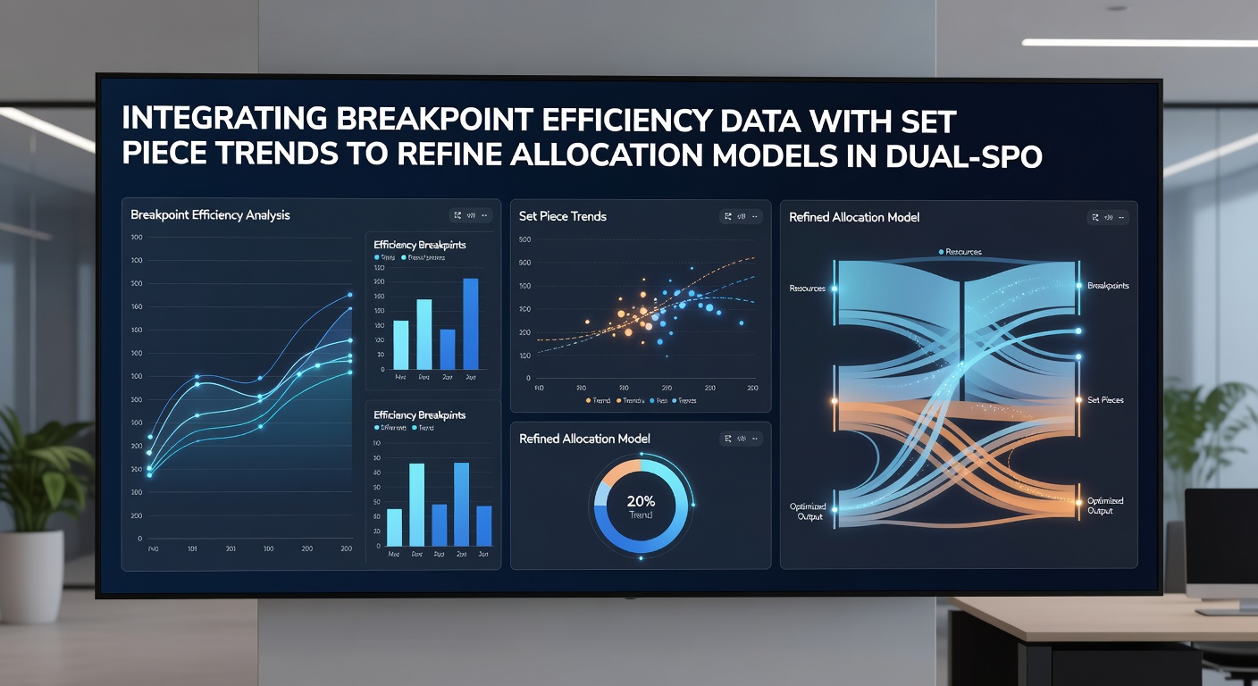 Analyst reviewing integrated sports data tables on dual monitors displaying tennis breakpoint statistics next to football set-piece metrics