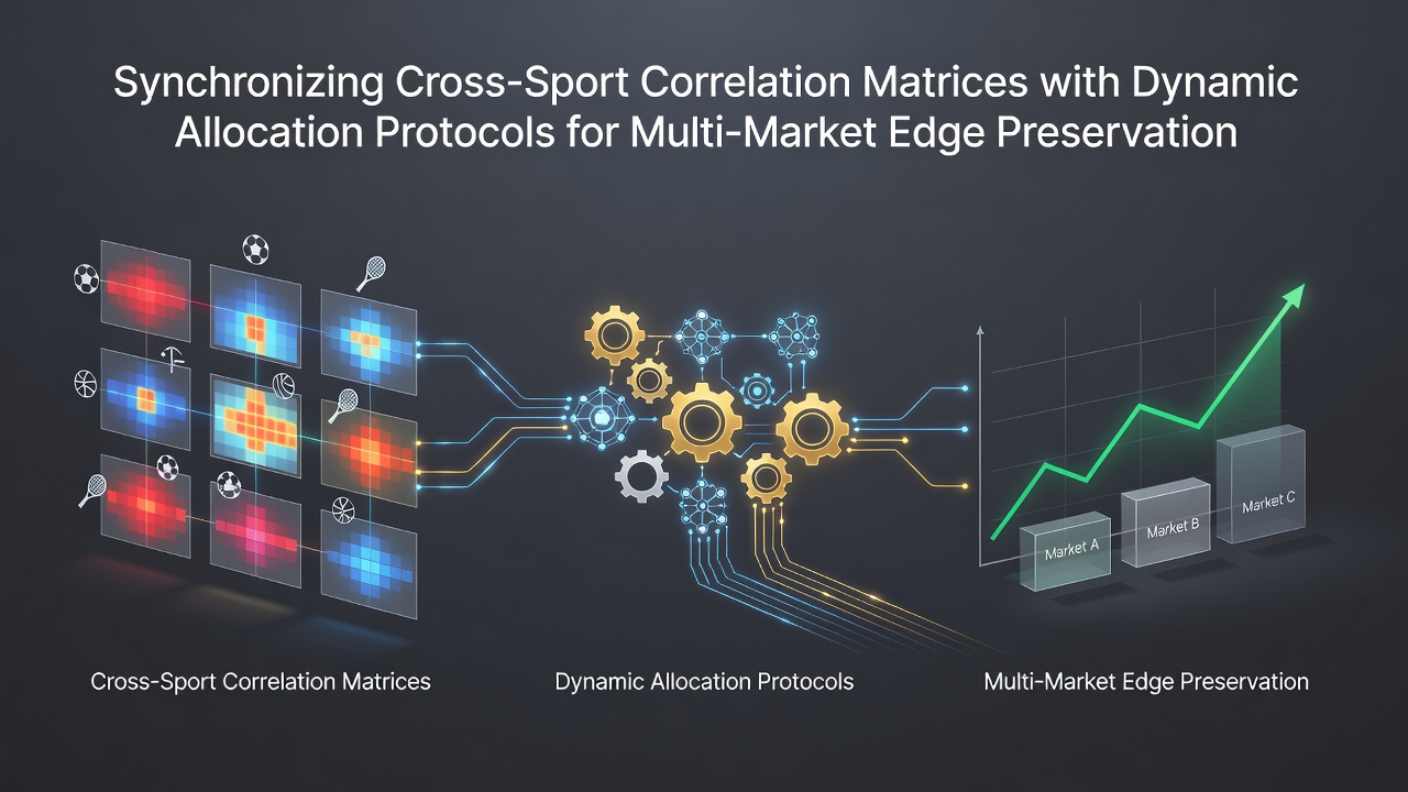 Visual representation of cross-sport correlation matrices used in multi-market betting allocation