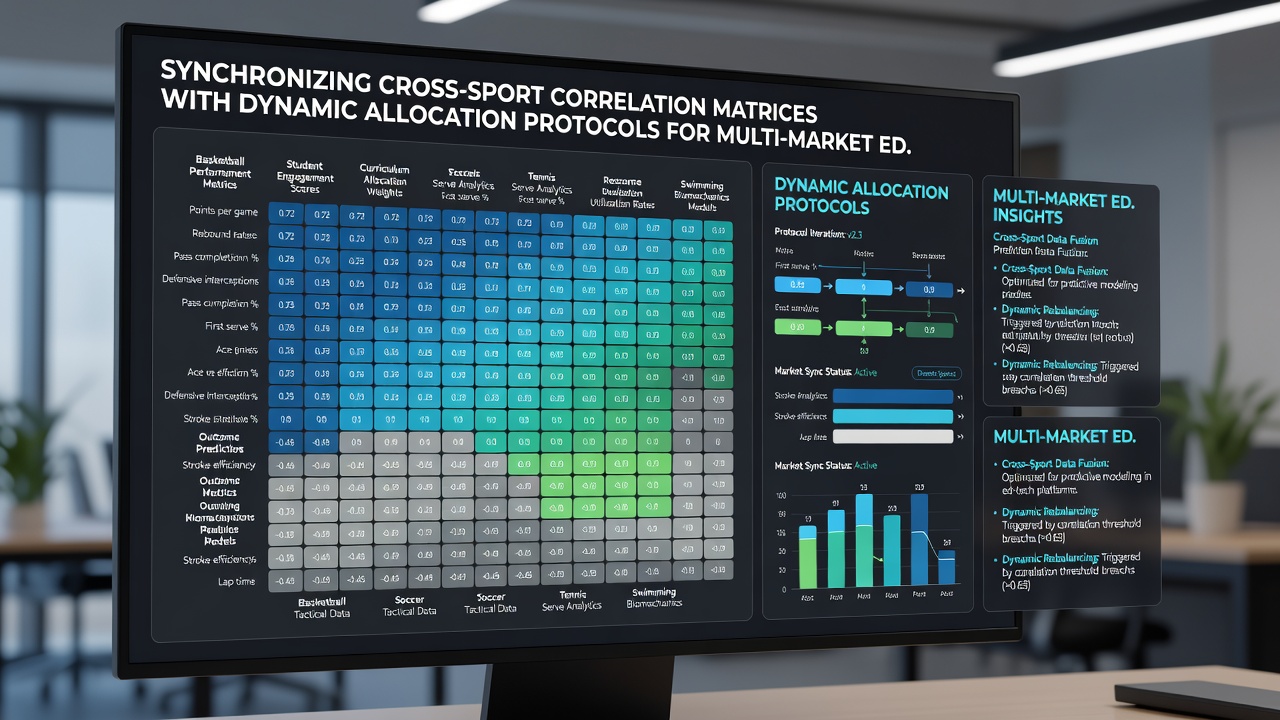 Dynamic allocation protocol flowchart showing real-time matrix updates across sports markets
